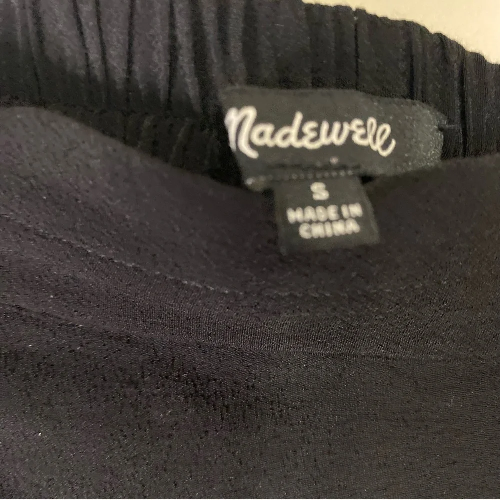 Madewell Black Maxi Wrap Skirt Size Small Classic Minimalist Office Goth Grunge